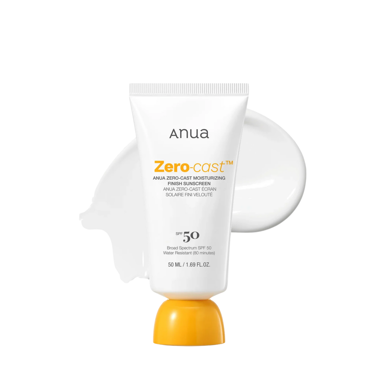 Anua – Zero-cast Moisturizing Finish Sunscreen, 50ml