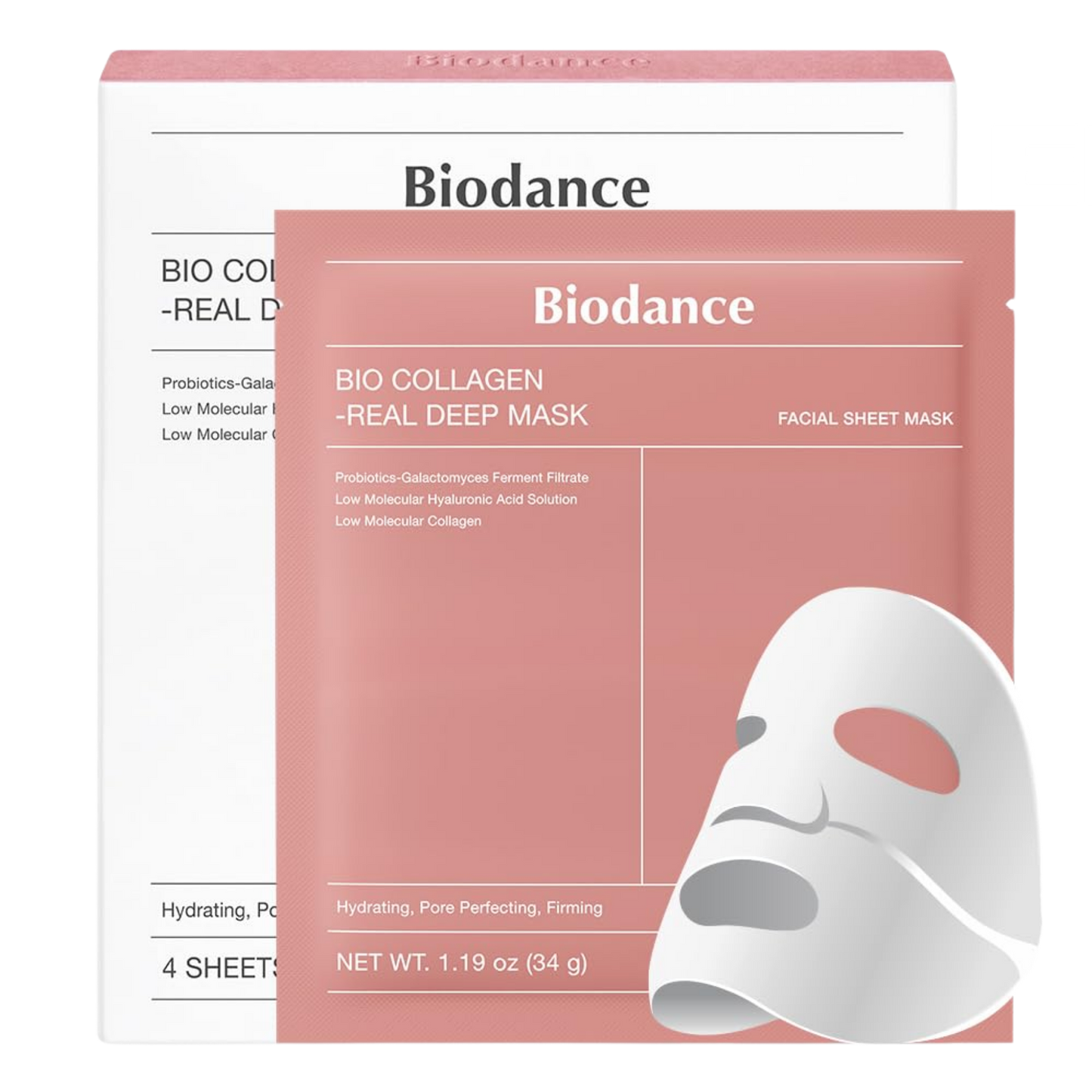 Biodance Bio Collagen-Real Deep Mask 4 Sheets x 1.19 oz (34g)