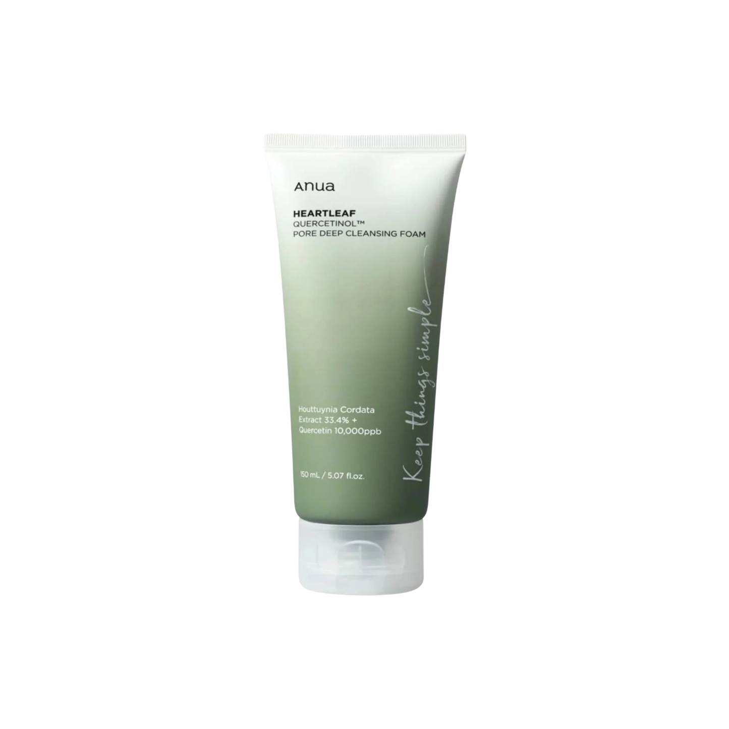 Anua - Espuma de Limpeza Profunda dos Poros com Quercetinol Heartleaf - 150 ml